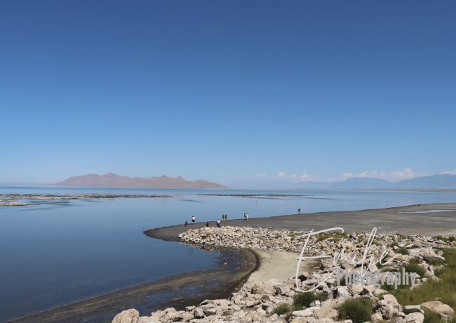 Unveil the unique beauty of the Great Salt Lake, a captivating natural wonder nestled in the heart of Utah's landscape.