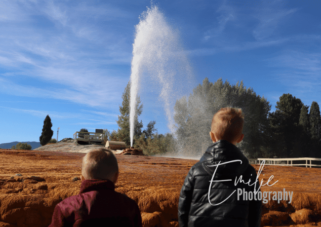 Experience the wonder of Soda Springs' Captive Geyser, a captivating testament to the Earth's hidden energies.