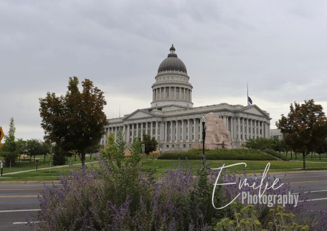 Perched majestically on a hill, the Utah Capitol stands as a beacon of governance and history.