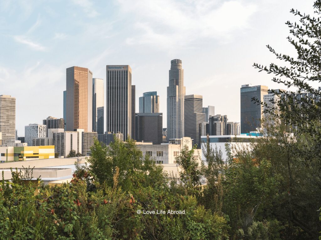 View of Los Angeles from Vista Hermosa Park trail