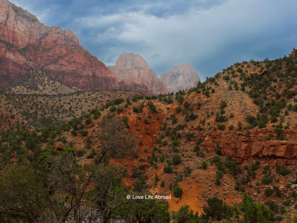 The views near the Zion-Mount Camel tunnel in Zion National Park
