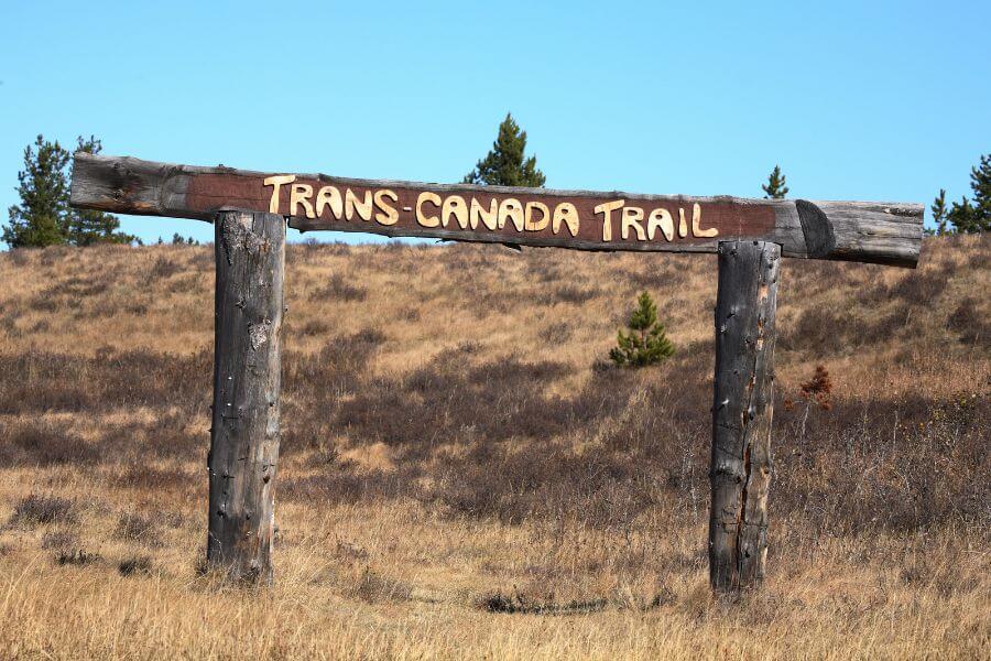 Trans-Canada trail passing through Cypress Hill Interprovincial Park