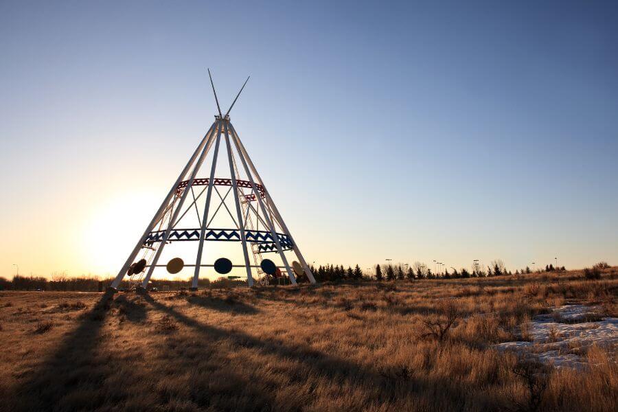 Worlds tallest teepee in the world in Medicine Hat