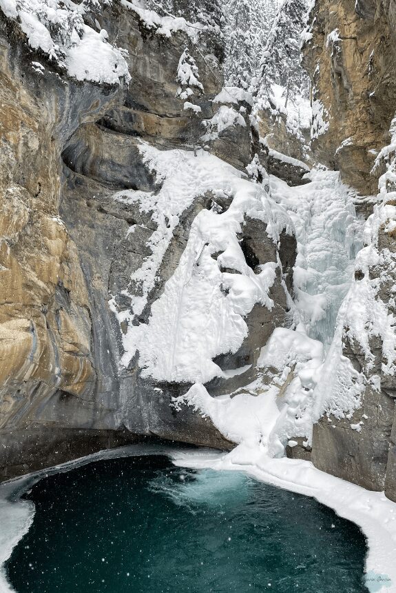 Frozen Lower Falls, Johnston Canyon