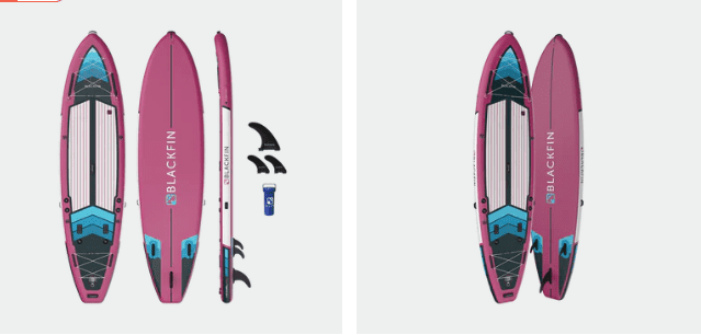 BLACKFIN MODEL XL 2023 Inflatable Paddle Board in Fuchsia Blue - A high-capacity and versatile watercraft designed for premium paddleboarding experiences.