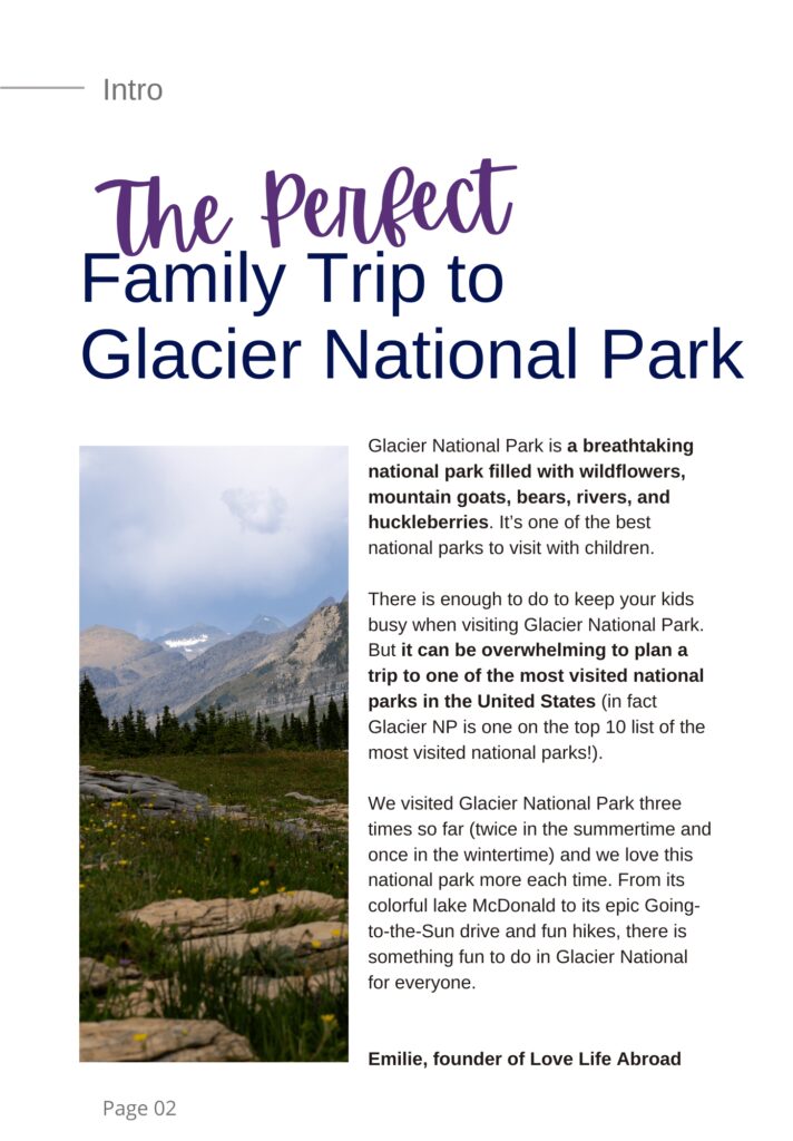 Glacier NP Guide - intro