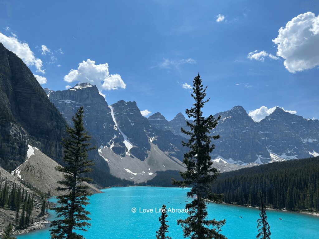 Moraine Lake view from the Moraine Lake Viewpoint Trail