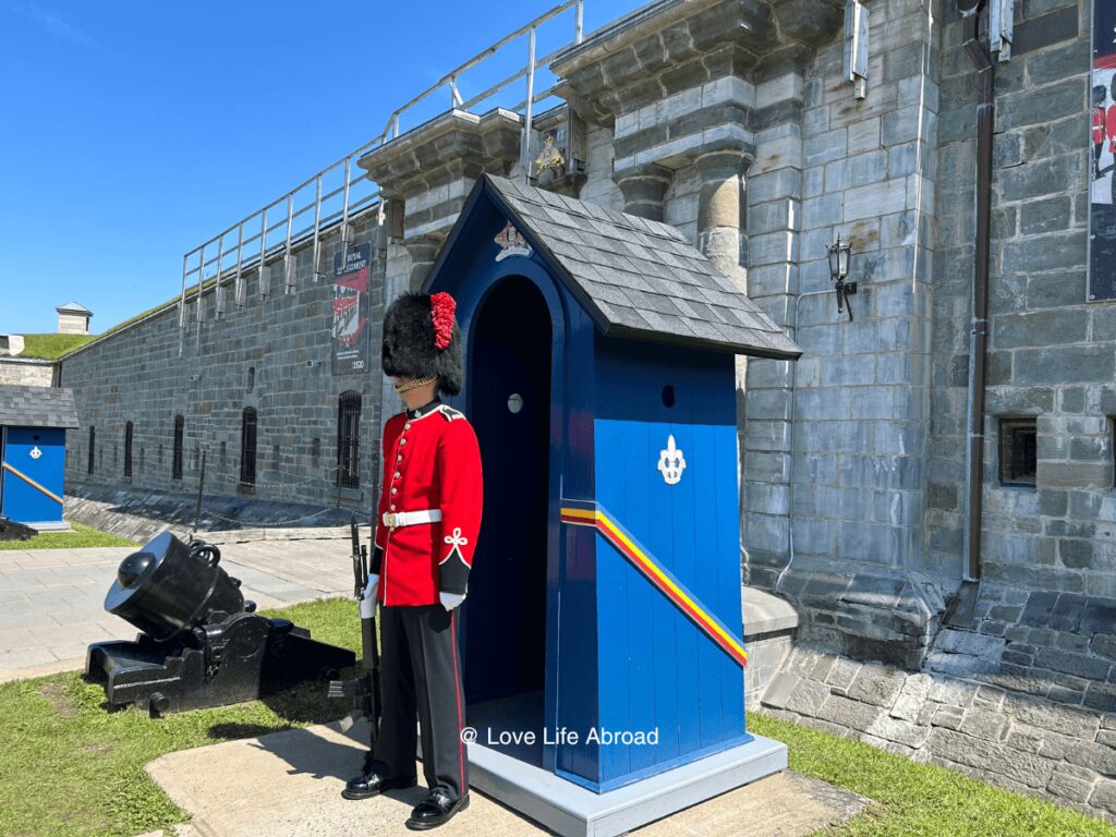 one of the guards at the Citadelle de Quebec 