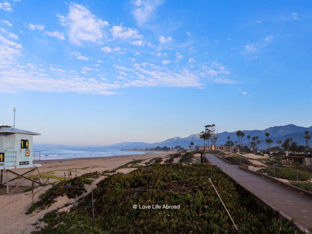 The perfect morning at Carpinteria State Beach