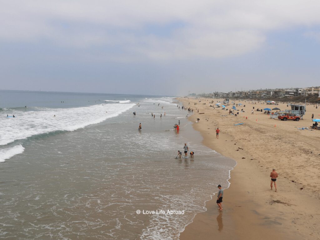 View of the Manhattan Beach from the pier