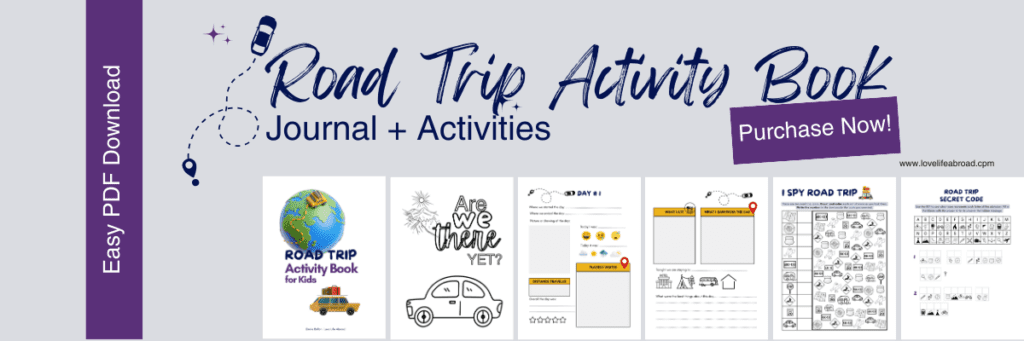 Road Trip Activity Book Printable