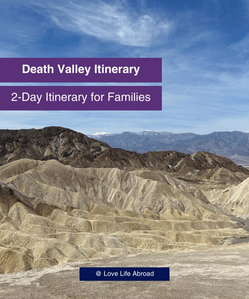 Death Valley Itinerary COVER