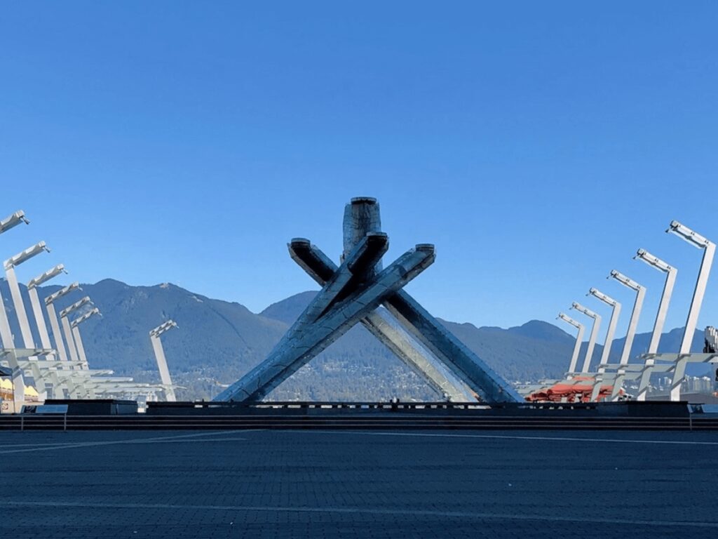 Vancouver Olympic Cauldron the Olympic torch built for the 2010 Olympic Games
