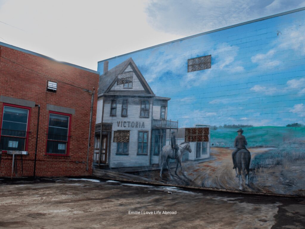 One of the murals in downtown Lacombe