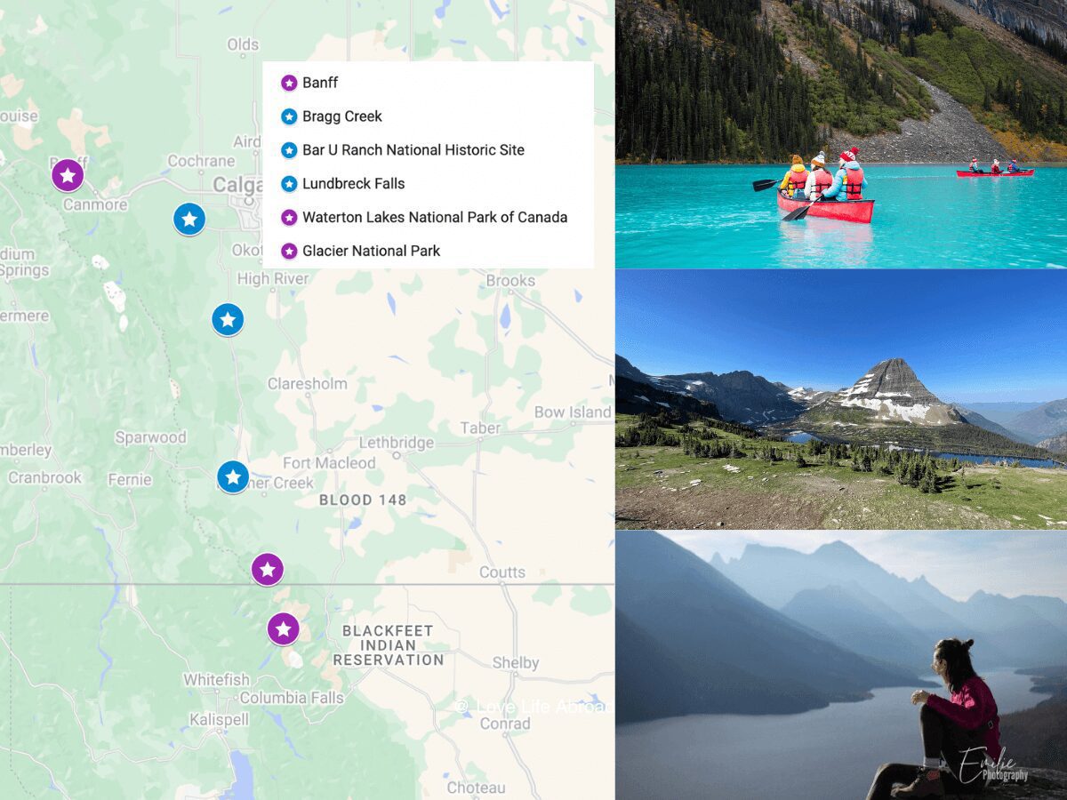10 days Banff glacier national park itinerary
