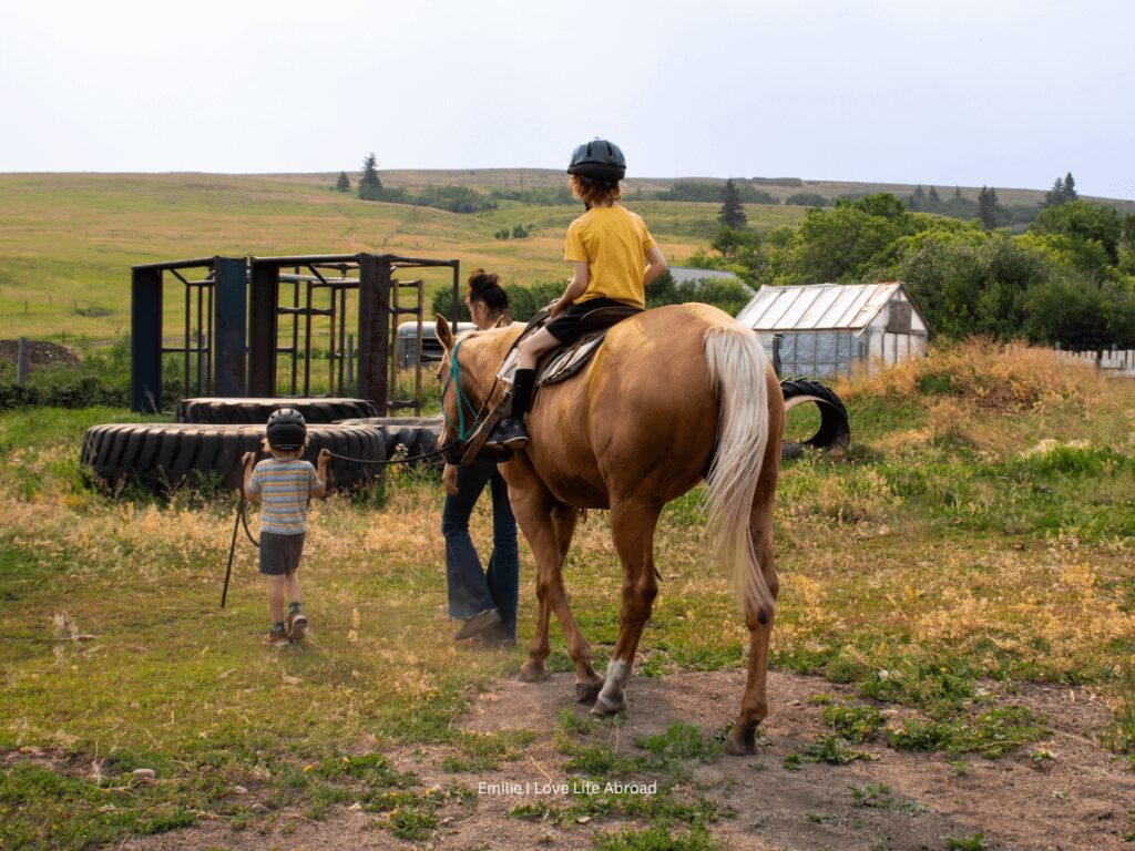 the kids loved the pony ride at Historic Reesor Ranch